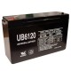 6 Volt 12 ah (12v 12a) UB6120 Emergency Lighting Battery