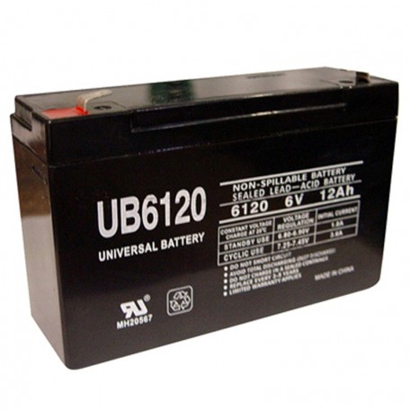 6 Volt 12 ah (12v 12a) UB6120 Emergency Lighting Battery