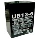 6 Volt 13 ah (12v 13a) UB6130 Emergency Lighting Battery