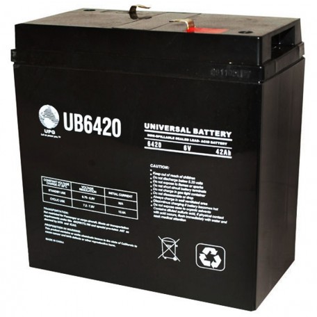 6 Volt 42 ah (12v 42a) UB6420 Emergency Lighting Battery