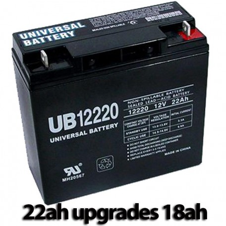 Pride Mobility BATLIQ1020 AGM 17Ah Replacement Battery 22ah UPG