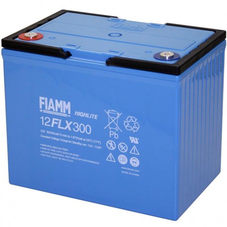 12FLX300 12v 75ah High Rate Battery replaces Power TC-1290, TC1290