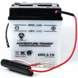 Adventure Power 6N5.5-1D (6V, 5.5AH) Motorcycle Battery