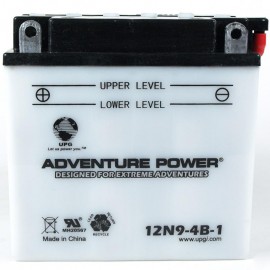 Adventure Power 12N9-4B-1 (12V, 9AH) Motorcycle Battery