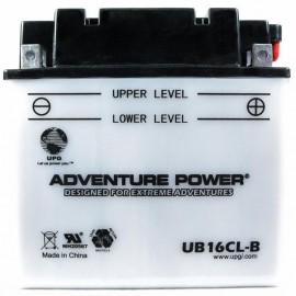 Adventure Power UB16CL-B (YB16CL-B) (12V, 19AH) Motorcycle Battery