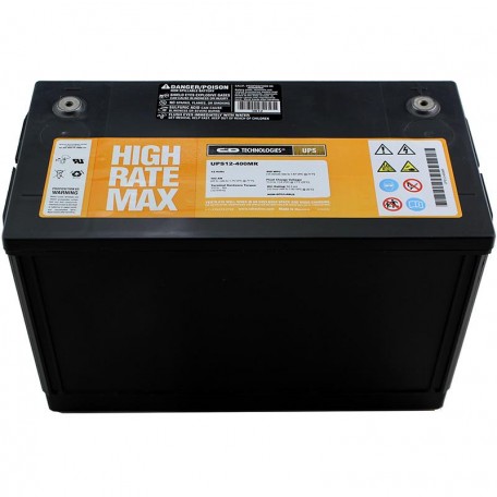 C&D Dynasty UPS12-400MR UPS 12-400 MR 103ah High Max Rate Battery
