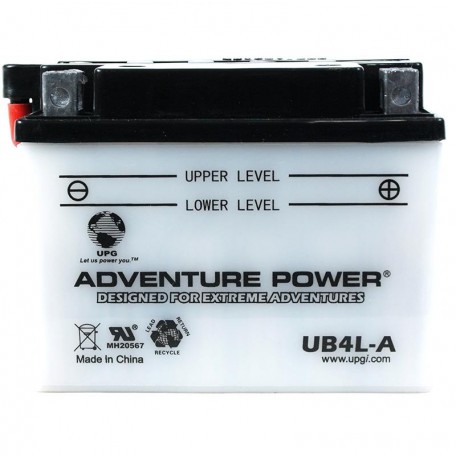 Adventure Power UB4L-A (YB4L-A) (12V, 4AH) Motorcycle Battery