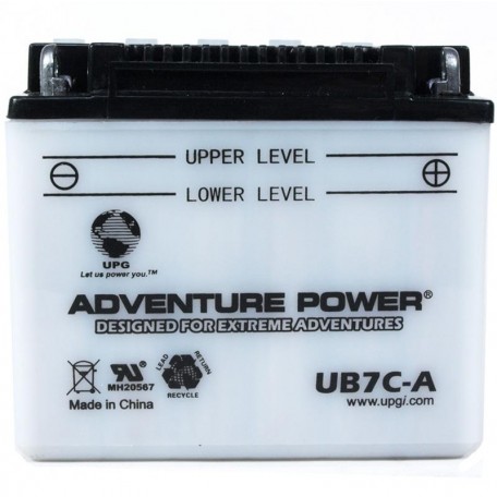 Adventure Power UB7C-A (YB7C-A) (12V, 8AH) Motorcycle Battery
