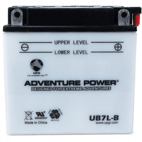 Adventure Power UB7L-B (YB7L-B) (12V, 8AH) Motorcycle Battery