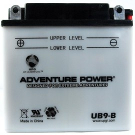 Adventure Power UB9-B (YB9-B) (12V, 9AH) Motorcycle Battery