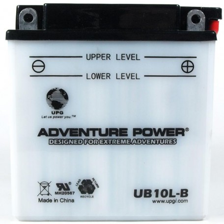 Adventure Power UB10L-B (YB10L-B) (12V, 11AH) Motorcycle Battery