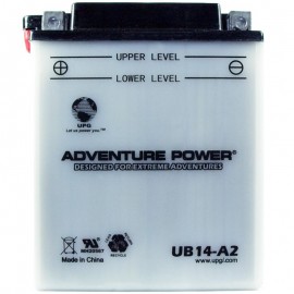 Adventure Power UB14-A2 (YB14-A2) (12V, 14AH) Motorcycle Battery