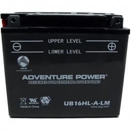 Adventure Power UB16HL-A-LM (YB16HL-A-CX) (12V, 19AH) Motorcycle Battery