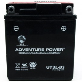 Adventure Power UT3L-BS (YB3L-B) (12V, 3AH) Motorcycle Battery