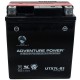 Adventure Power UTX7L-BS (YTX7L-BS) (12V, 6AH) Motorcycle Battery