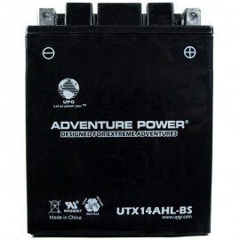 Adventure Power UTX14AHL-BS (YTX14AHL-BS) (12V, 12AH) Motorcycle Battery
