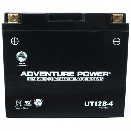 Adventure Power UT12B-4 (YT12B-BS) (12V, 10AH) Motorcycle Battery