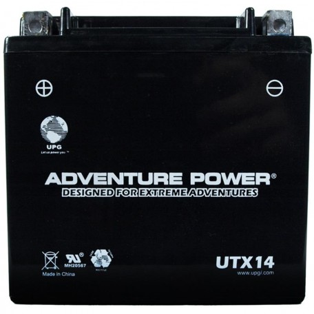 Adventure Power UTX14 (YTX14-BS) (12V, 12AH) Motorcycle Battery